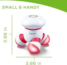 Load image into Gallery viewer, Beurer Handheld Mini Body Massager with LED light, Gentle and Comfortable Vibration, Easy Hand Grip, Portable, Gentle Pressure Point Massage, Massage Tool Easy Palm Fit, Batteries Included, MG16
