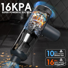 Load image into Gallery viewer, AX2V Handheld Vacuum Cordless Rechargeable - 2 in 1 Portable High Power Vacuum 16000PA Suction for Car with Cleaning Gel for Home, Pet, Car, Office
