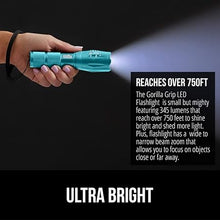 Load image into Gallery viewer, Gorilla Grip Powerful LED 750 FT Water Resistant 5 Adjustable Mode Tactical Flashlight, High Lumens Ultra Bright Zoom Flashlights, Stocking Stuffer Gift, Small Camping Car Mini Flash Light Turquoise
