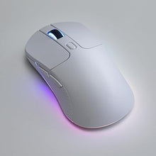 Load image into Gallery viewer, Keychron M3 Wireless Gaming Optical Mouse, Tri-Mode 2.4 GHz/Bluetooth 5.1/Wired, PixArt PAW 3395 sensor, 26000 DPI, LED RGB Backlit,79g Lightweight Programmable Macro Button for Windows PC/Mac - White
