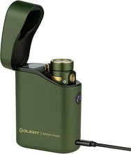 Load image into Gallery viewer, OLIGHT Baton4 Premium Edition EDC Flashlights 1300 Lumens with Type-C Charging Box, Powered By Rechargeable Battery, Small Bright Flashlight IPX8 Waterproof for Camping Emergencies Outdoors (OD Green)
