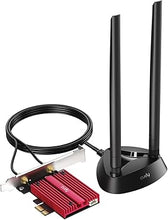 Load image into Gallery viewer, Cudy WiFi 7 WE9300S PCIe WiFi Card for PC, 6GHz Tri-Band Wireless Adapter, Intel BE200 Chipset, Bluetooth 5.4, High Gain Antenna, Easy Installation

