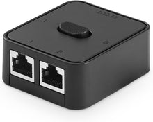 Load image into Gallery viewer, Binardat Gigabit Network Switcher, Passive Ethernet Selector, in/Out to A or B Network, Bidirectional Manual Switcher, No Power Required
