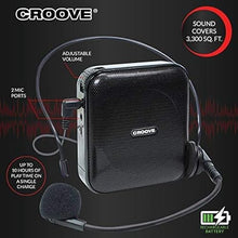 Load image into Gallery viewer, Rechargeable Portable Voice Amplifier with 10 Hrs. Battery Life, Headset Microphone with Speaker, Neck Strap &amp; Belt Clip Included, Covers Over 3300 Sq. Ft Ideal for Classroom Teachers &amp; Tour Guides
