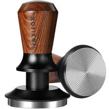 Load image into Gallery viewer, 58mm Espresso Tamper, Coffee Tamper with 30lbs Spring Loaded, Espresso Coffee Tamper with Stainless Steel Ripple Base and Rosewood Handle Fits for E61,Breville and All 58mm Espresso Machines_1
