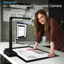 Load image into Gallery viewer, VIISAN S21 23MP A2/A3 Book Document Camera Scanner Large Format Overhead Multi-Language OCR
