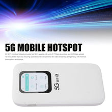 Load image into Gallery viewer, 5G Wi Fi 6 Mobile Hotspot, Connects Up to 16 Devices, Portable Band Wi Fi Device, Pocket Hotspot Router with Nano SIM Card Slot, 7100mAh Battery for Travel Business_812
