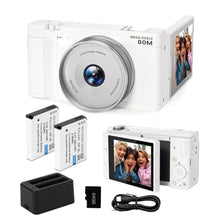 Load image into Gallery viewer, 5K 80MP Digital-Camera | 3" Flip Screen | 18x Zoom for Photography Beginner, White_1
