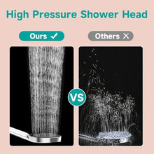 Load image into Gallery viewer, 6 Filtered Shower Head with Handheld, 6-Spray High Pressure Shower Head with Filter for Hard Water, Detachable Handheld Showerhead with Hose and Shower Arm Bracket, Chrome-Black, ChromeBlack_1618

