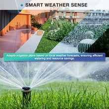 Load image into Gallery viewer, 6 Zone Smart Sprinkler Controller with Local Weather Intelligence and Atmosphere Lights, Automated Watering and App Control WiFi Irrigation System, Save Water Through Rain Skip, white_1518
