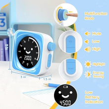Load image into Gallery viewer, 60-Minute Visual Timer for Kids Digital Visual Countdown Timer for Kids Toddler for School Classroom, Time Management Tool with Silent Operation, Blue &amp; White, minBlueWhite_5899
