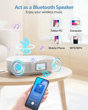 Load image into Gallery viewer, CD Player Portable, FELEMAN Upgraded Boombox CD Player &amp; Bluetooth Speaker 2 in 1 Combo, Rechargeable Portable CD Player for Car/Home with Remote Control, FM Radio, Support AUX/USB, Headphone Jack
