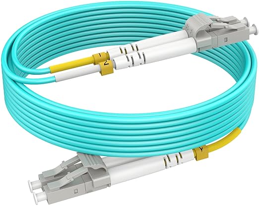 3m(10ft) OM4 LC to LC Fiber Patch Cables, Options 7inch~500ft OM4 Fiber LC to LC Cable, Multimode Fiber Optic Duplex MMF 50/125?m 40G/100G LSZH