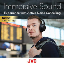 Load image into Gallery viewer, JVC Noise Cancelling Wireless Headphones, Bluetooth 5.3, Upt o 50 Hour Rechargeable Battery, Voice Assistant Compatible, Two-Way Foldable Design - HAS75NB (Black)
