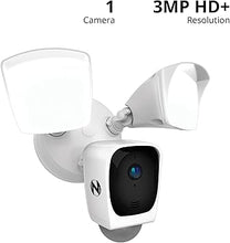 Load image into Gallery viewer, Night Owl Outdoor Floodlight Deterrence Camera with 2-Way Audio and 64GB microSD Card
