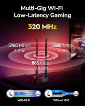 Load image into Gallery viewer, Cudy WiFi 7 WE9300S PCIe WiFi Card for PC, 6GHz Tri-Band Wireless Adapter, Intel BE200 Chipset, Bluetooth 5.4, High Gain Antenna, Easy Installation

