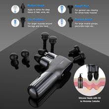 Load image into Gallery viewer, Double-Head Mini Massage Gun, Deep Tissue Percussion Muscle Massage Gun for Therapy and Relaxation, Portable Handheld Muscle Massager Gun for Athletes Relieving Pain, Soreness and Stiffness
