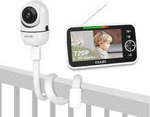 Load image into Gallery viewer, 5&quot; HD Baby Monitor with Mount, 720P Display Baby Monitor, 5000mAh Battery, Baby Monitor Mount for OD8050/OD8052/OD8051, Baby Camera Stand, 3X Zoom, Baby Monitor No WiFi
