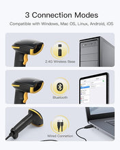 Load image into Gallery viewer, Inateck AI Barcode Scanner Bluetooth, 1D Handheld Scanner Wireless, Handheld Scanner with APP and SDK, 1 Charge 3 Months, BCST-21 AI
