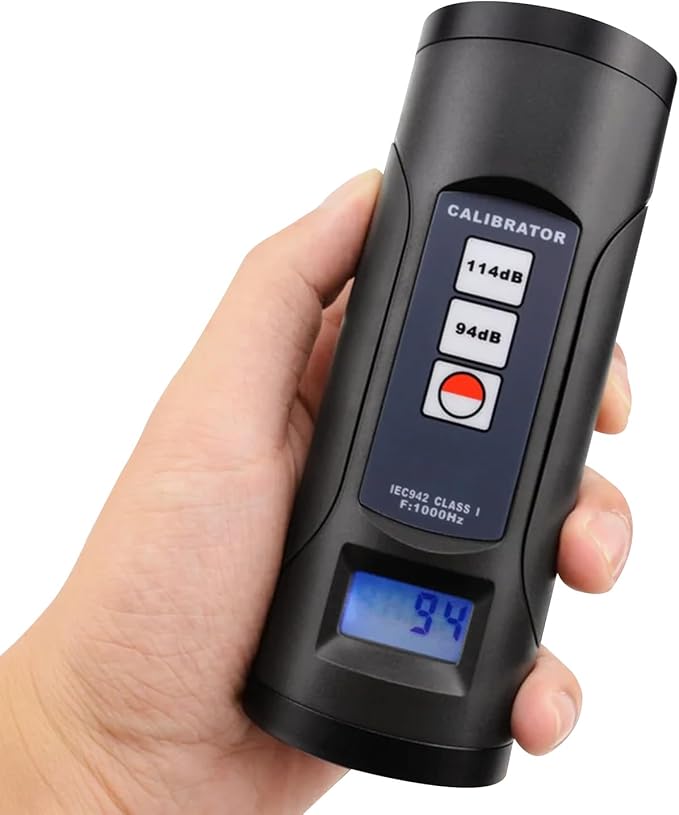 Digital Sound Level Meter Calibrator 94dB & 114dB for 1/2