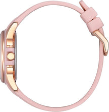 Load image into Gallery viewer, Citizen Women's Eco-Drive Weekender Sport Casual, Rose Gold-Tone Stainless Steel Watch, Pink Silicone Strap, White Dial (Model: FE6138-05B)
