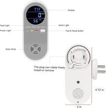 Load image into Gallery viewer, Plug in Carbon Monoxide Detector, Carbon Monoxide Alarm, 3-in-1 Real-time Digital Display CO Level, Fahrenheit(°F) &amp; Humidity, Co Detector Monitor for Home,RV,Apartment
