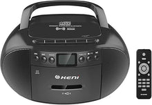 Load image into Gallery viewer, G Keni Portable CD and Cassette Player Boombox Combo, Casette Tape Recorder with Remote, AM FM Radio, USB Playback with Earphone Jack, 5.1V Bluetooth Speaker, Battery Operated or AC Powered for Home
