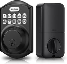 Load image into Gallery viewer, TEEHO TE001 Keyless Entry Door Lock with Keypad - Smart Deadbolt Lock for Front Door with 2 Keys - Auto Lock - Easy Installation - Matte Black

