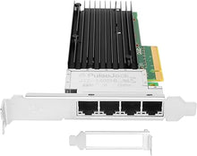 Load image into Gallery viewer, 10Gb PCI-E NIC Network Card for Intel X710-T4L,2.5GbE/5GbE/10GbE Copper Quad RJ45 Ports, with Intel X710TM4 Chip,10GbE PCI Express 3.0 X8 Ethernet Adapter Support Windows/Linux/VMware
