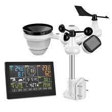 Load image into Gallery viewer, Weather Station Wireless 7-in-1 Weather Station with Rain Gauge Outdoor Indoor Outdoor Thermometer, Accurate Forecasting, Air Pressure, Humidity, Wind Gauge, Moon Phase and Alarm Clock.
