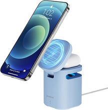 Load image into Gallery viewer, Magnetic Wireless Charger, 2 in 1 Charging Station, Bluetooth Speaker, for iPhone 15/14/13/Pro/Max/Plus, Airpods 3/2/Pro, Ideal Gift for Women and Men
