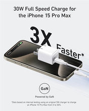 Load image into Gallery viewer, 30W USB C GaN Charger, Anker 511 Charger (Nano 3), PIQ 3.0 Foldable Fast Charger for iPhone 15 Series, Galaxy, iPad (Cable Not Included)—Lilac Purple
