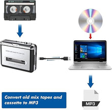 Load image into Gallery viewer, DigitNowCassette Tape To CD Converter Via USB,Portable Cassette Player Capture Audio Music Compatible With Laptop and Personal Computer, Convert Walkman Tape To MP3 Format
