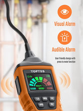 Load image into Gallery viewer, PT520A Natural Gas Detector, Gas Leak Detector with 17-Inch Gooseneck, Locating The Source of Propane, Natural Gas, and Combustible Gas Leak for Home and RV (Includes Battery x3) - Orange
