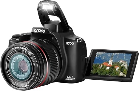 Ordro 4K Digital Camera for Photography, 64MP Vlogging Camera for YouTube with 3.0