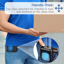 Load image into Gallery viewer, Koonie Portable Waist Fan Rechargeable, Strong Airflow 23H Working Time Hands-free Personal Necklace Fan, USB Belt Fan for Shirt, Fishing Gardening Climbing Cycling Farm Work Hiking
