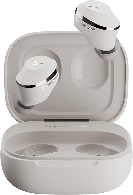 beyerdynamic Amiron 300 True Wireless Noise Cancelling Earbuds, Multipoint Bluetooth® 5.3 with Active Noise Cancellation, Up to 10 Hours of Battery Runtime, Cream