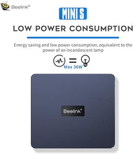 Load image into Gallery viewer, Beelink Mini PC, Celeron N5095 (up to 2.9 GHz) Mini Computer, 8GB DDR4 &amp; 256GB SSD Expandable Micro PC, Included Dual 4K HDMI, WiFi5, BT5.0, Gigabit Ethernet, OS, Wall-Mounted Bracket
