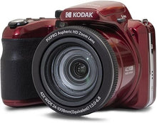 Load image into Gallery viewer, KODAK PIXPRO AZ425-RD 20MP Digital Camera 42X Optical Zoom 24mm Wide Angle 1080P Full HD Video Optical Image Stabilization Li-Ion Battery 3&quot; LCD Vlogging Camera (Red)
