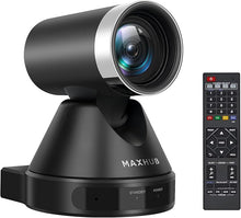 Load image into Gallery viewer, Enther&amp;MAXHUB PTZ Camera,HD 1080p Video Conference Camera System with 12X Optical Zoom,Wide-Angle USB Conference Room Webcam with Remote Control for Streaming, Video Calling, Recording
