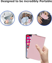 Load image into Gallery viewer, Wireless Keyboard Pink Foldable Bluetooth Keyboard Slim Small Quiet Portable Compact Handheld Full Size Pocket Travel Folding Keyboard for PC Laptop Computer Phone Samsung Tablet iPhone iPad Mac
