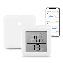 Load image into Gallery viewer, SwitchBot WiFi Hygrometer Thermometer with Hub, Dewpoint/VPD/Absolute Humidity Meter, Indoor Wireless Temperature Humidity Sensor Monitor with App Control, Compatible with Alexa, Google Home, IFTTT
