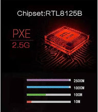 Load image into Gallery viewer, 2.5GBase-T PCIe Network Card RTL8125B 2500/1000/100Mbps PCI Express Gigabit Ethernet Adapter NIC J45 LAN Controller Support PXE for Windows/Linux/MAC
