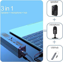 Load image into Gallery viewer, 3 in 1 USB Computer Speaker with Microphone, PC Laptop Desktop Conference Speaker with Mic for Smart Home Office and Online Study?360 Degree Enhanced Voice Pickup, Noise Reduction

