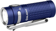 Load image into Gallery viewer, OLIGHT Baton4 Rechargeable EDC Flashlight, LED Pocket Flashlight 1300 Lumens with Magnetic Charging Cable, Small Powerful Bright Flashlight for Home, Camping, and Emergencies (Regal Blue)
