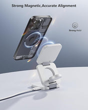 Load image into Gallery viewer, Antank 3 in 1 Charging Station for Apple, Magnetic Foldable Wireless Charger Stand, Portable Travel Charger for iPhone 16 15 14 13 12 Series, AirPods 3/2/Pro, Apple Watch Ultra/SE/9/8/7/6/5/4/3/2
