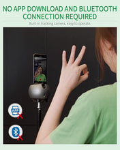 Load image into Gallery viewer, LA8 360 Rotation Auto Tracking Phone Holder No App Required Handsfree Face Body Motion Tracking Camera Phone Mount for Facebook YouTube TikTok Live Vlog Streaming Video
