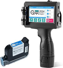 Load image into Gallery viewer, C10 Handheld Inkjet Printer Gun with Original Fast-Drying Ink Cartridge for Text QRCode Barcode Batch Number Label Image Expiry Date Portable Printer for Any Surface (Non-encrypted)
