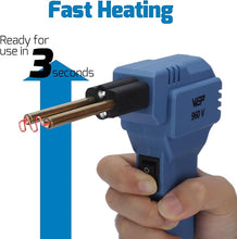 Load image into Gallery viewer, WEP 960-V Blue Plastic Welder Kit 110V with LED Lights with 200 Hot Staples and Pliers for Car Bumper Plastic Welding, Plastic Gas Tank Repair, a Great Automotive Tools for Mechanics
