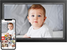 Load image into Gallery viewer, Frameo Digital Photo Frame 10.1 inch WiFi Digital Picture Frame with 1280x800 IPS LCD Touch Screen, Auto-Rotate, Slideshow, Easy Setup to Share Photos or Videos Instantly via Frameo App from Anywhere
